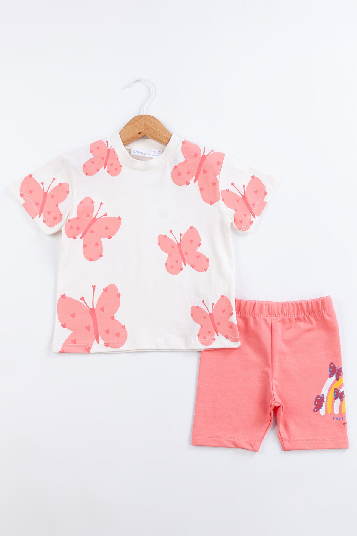 Butterfly Kız Bebek Şortlu Takım
