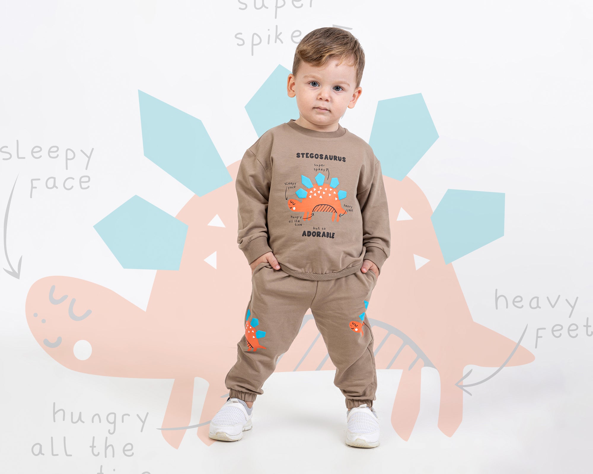 Stegosaurus Erkek Bebek Takım