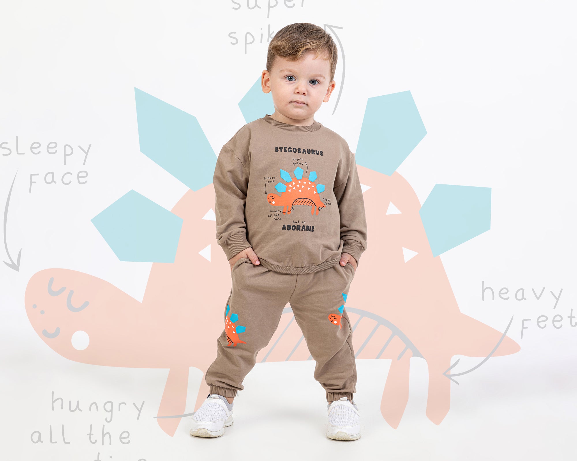 Stegosaurus Erkek Bebek Takım