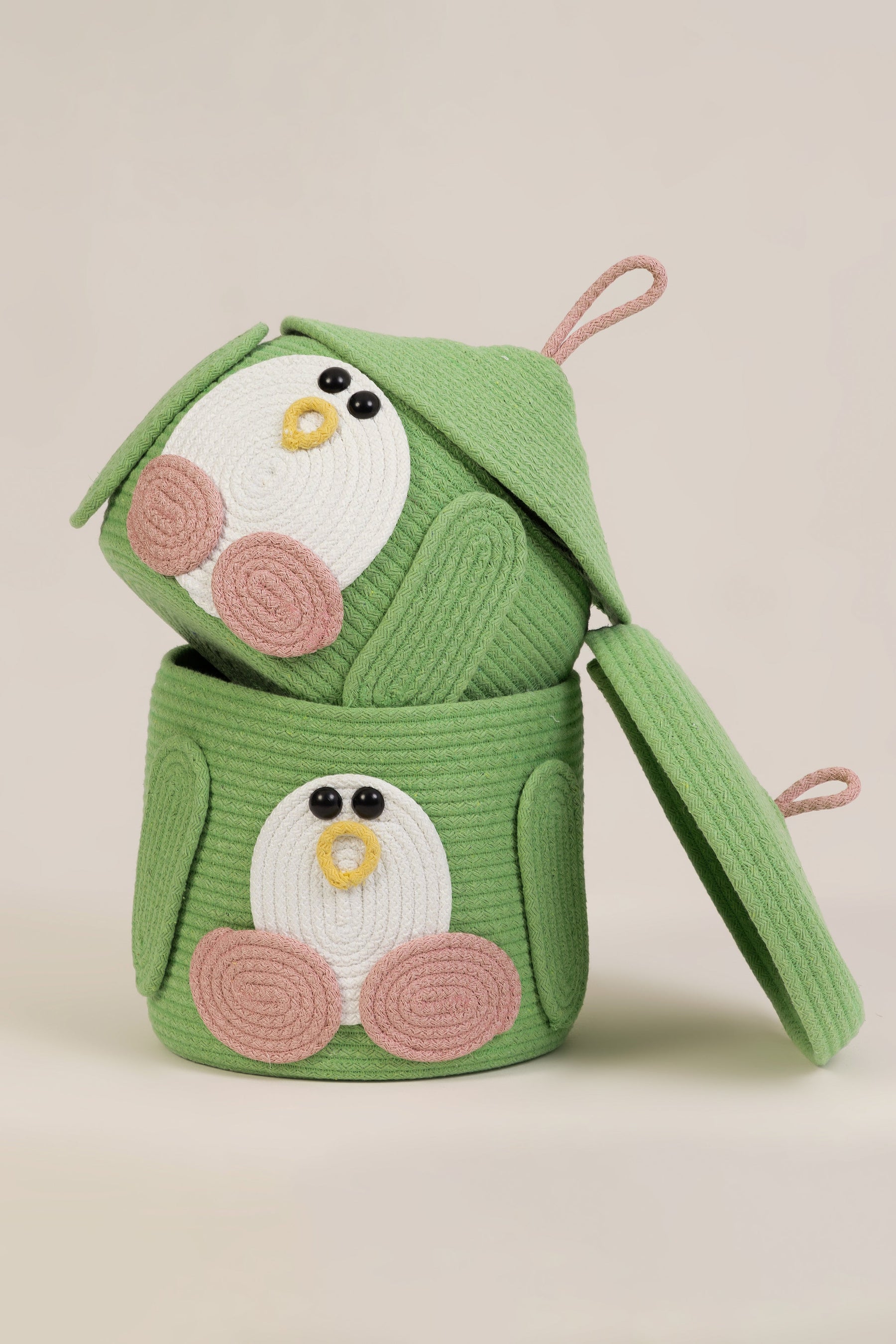 Puffy Kapaklı Sepet Seti (2'li)