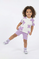 Butterfly Kız Bebek Şortlu Takım