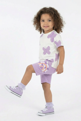 Butterfly Kız Bebek Şortlu Takım