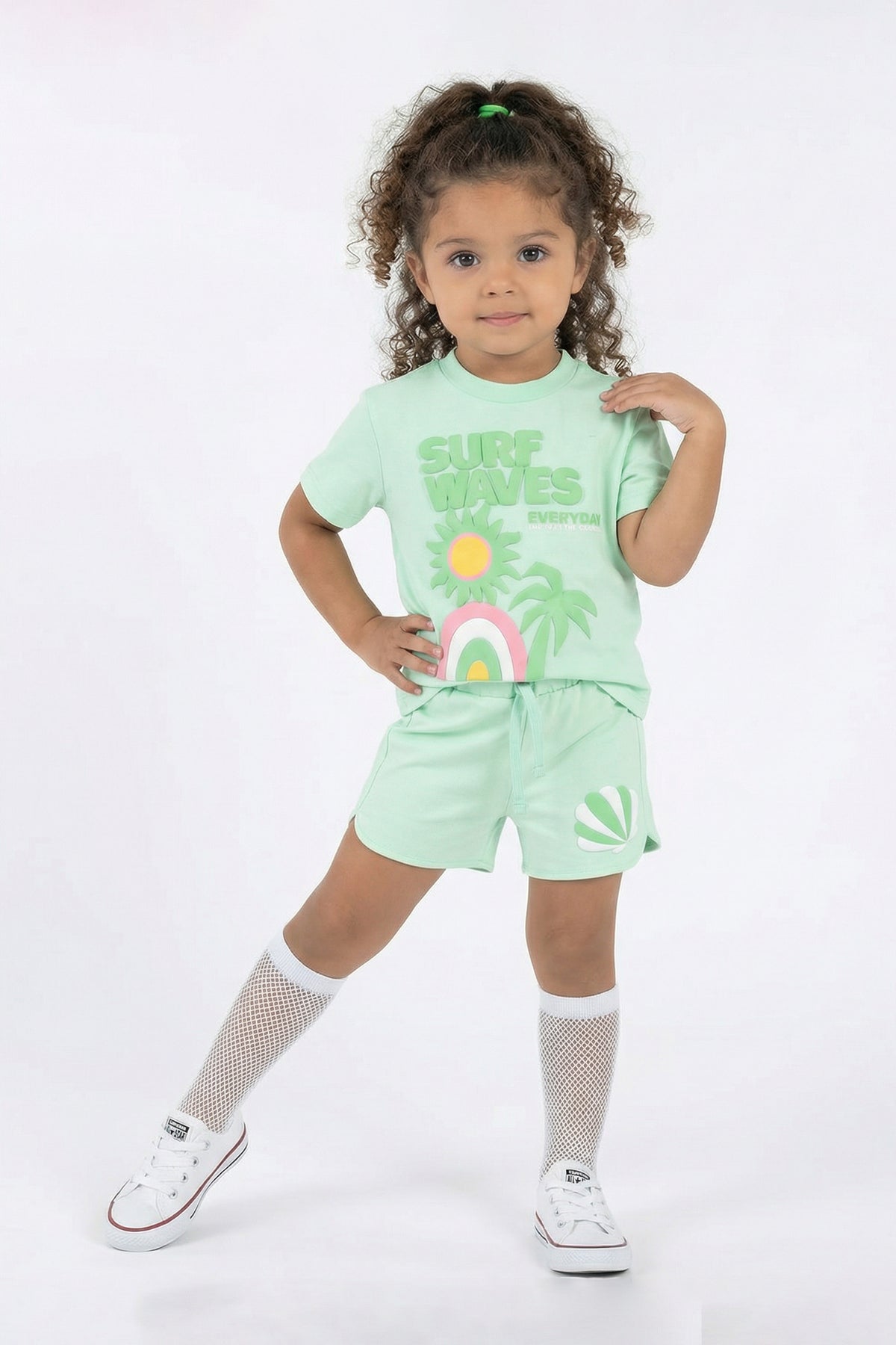 Pearl Kız Bebek Şortlu Takım